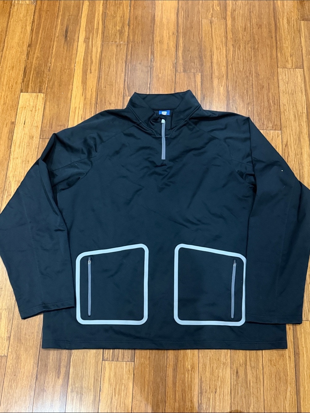 Reebok NFL Men's Black Lightweight Quarter-Zip Shirt Jacket with Pocket 3XL